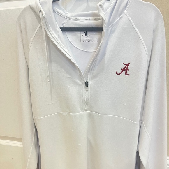 Johnnie-O Quarter Zip Hoodie Men’s Size Large (University of Alabama) - Picture 2 of 9